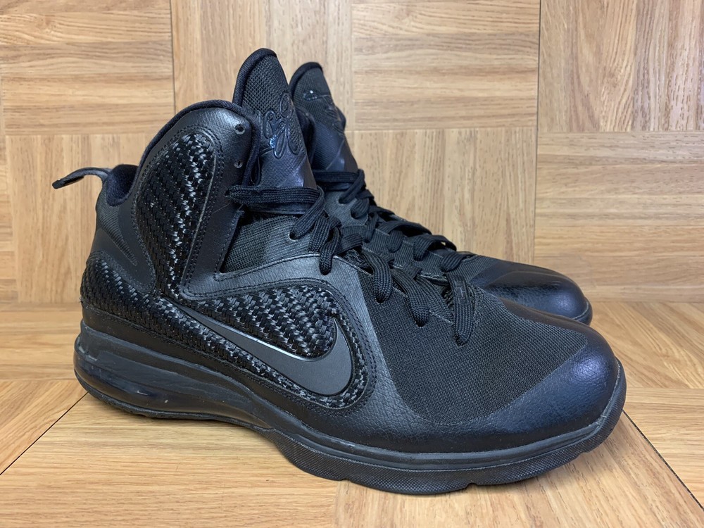 RARE🔥 Nike Air LeBron 9 IX Blackout Anthracite Sz 10 469764-001 Men's Shoes BB