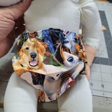 Handmade Preemie / NB Baby Diaper Nappie Covers Panties / Bloomers Puppy Dogs
