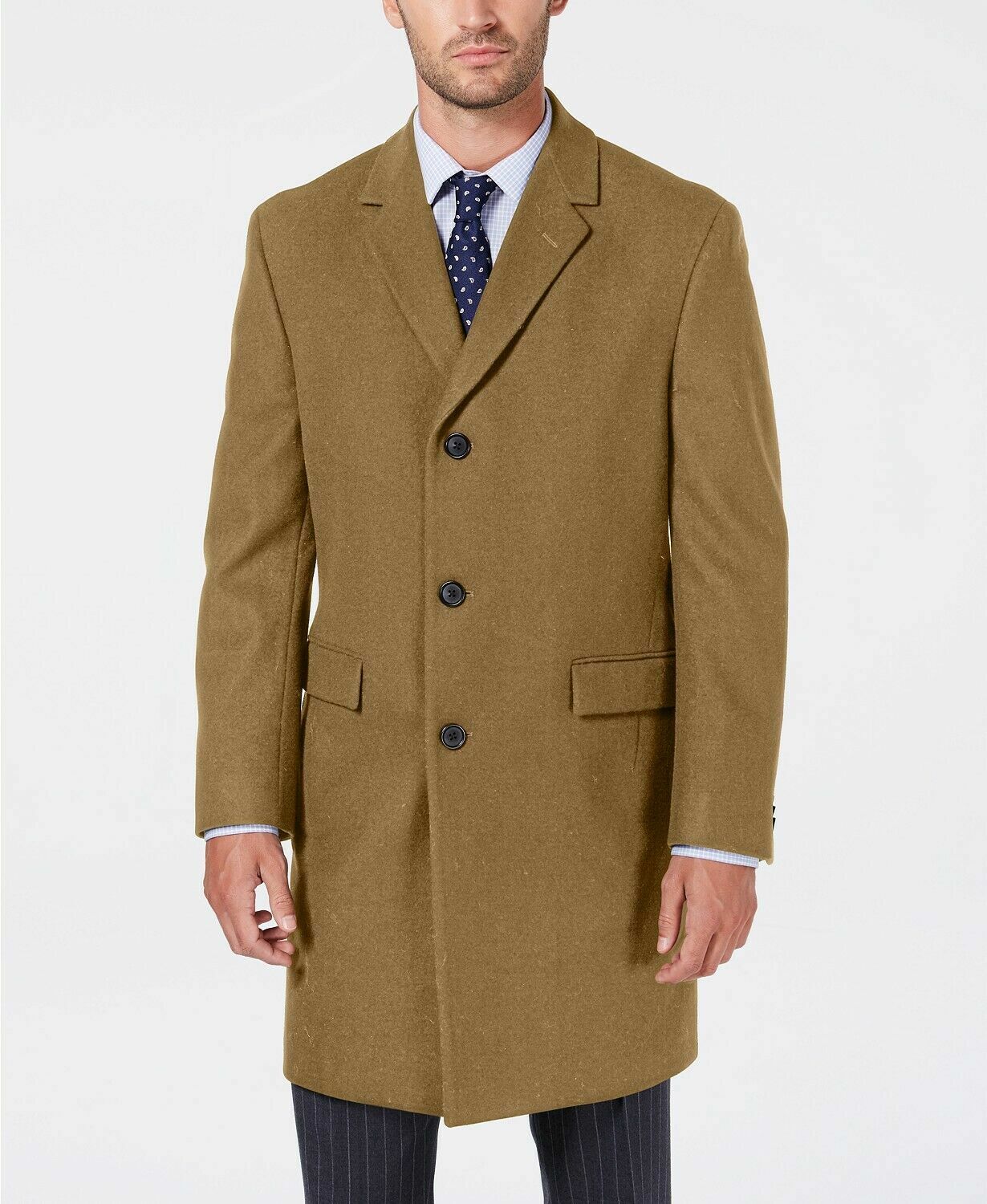 Batten Overcoat Coat 42L Camel | eBay