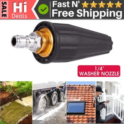 #ad 4000 psi 1 4quot; Cold Water Pressure Washer Washer Rotating Turbo Nozzle Spray Tip $10.78