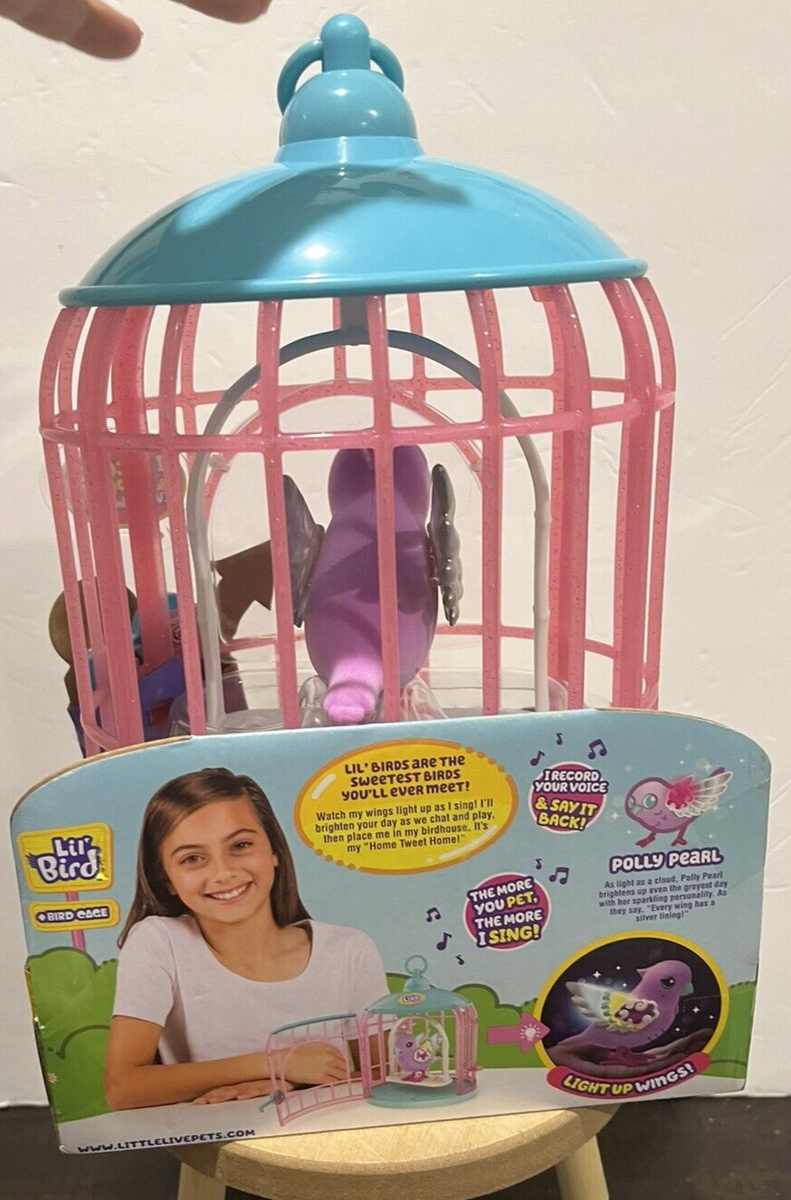 Little Live Pets POLLY PEARL Bird with Light Up Wings and 20+