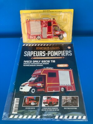 FIREFIGHTER 1/43 N°34 IVECO DAILY 65C18 TIB TECHNOLOGICAL RISKS TRUCK SAPPERS