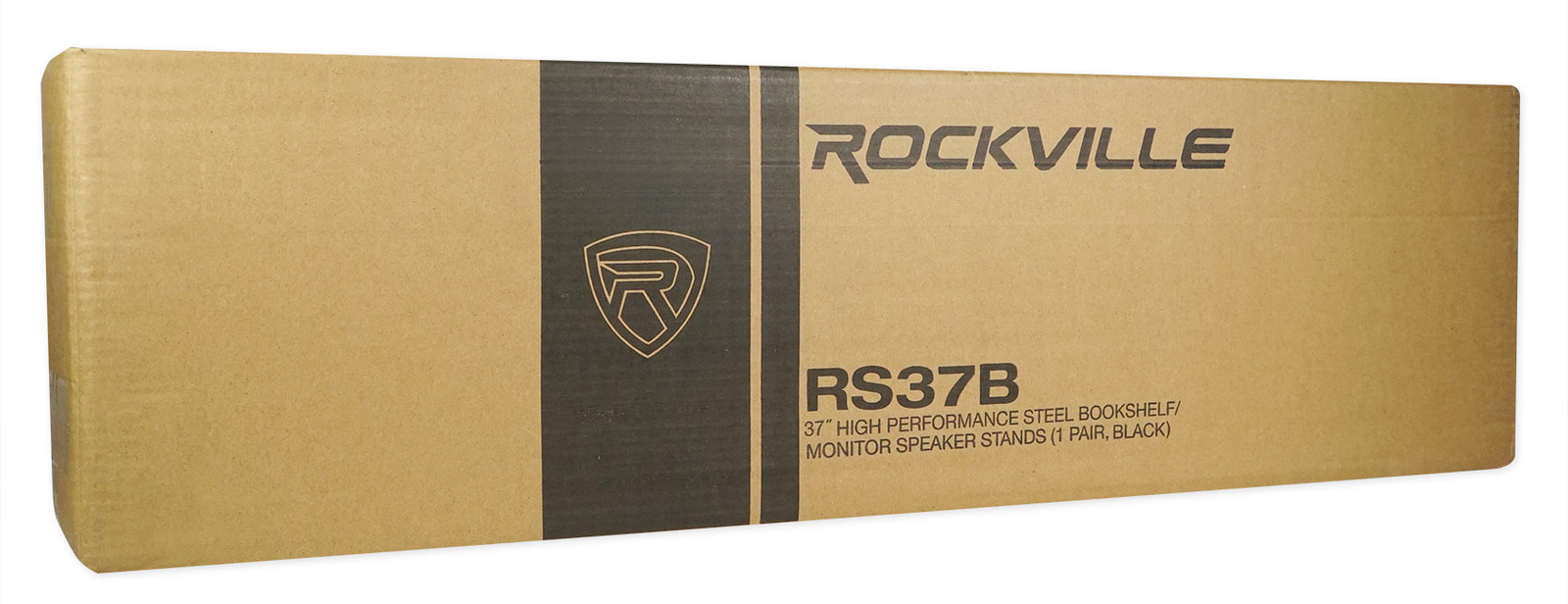 Black 37&rdquo; Steel Bookshelf Speaker Stands For Klipsch R-15PM Bookshelf Speakers