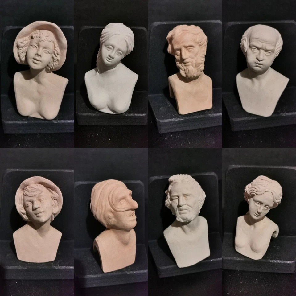 Teste grezze Mani Piedi pastori personaggi presepe in Terracotta cm 20/25 !!! - Immagine 2 di 3