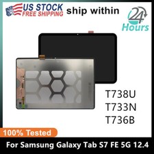 For Samsung Galaxy Tab S7 FE 5G T738U/T T730 T736 LCD Display Touch Screen 12.4
