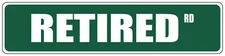 Green Aluminum Weatherproof Road Street Signs Retired Home Decor Wall