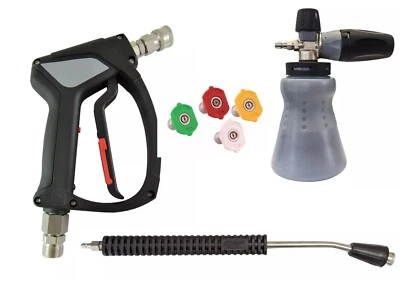 MTM HYDRO ITALY S/S MTM SGS35 Swivel Trigger M22M Inlet Kranzle & PF22.3 500mm Lance Nozzles