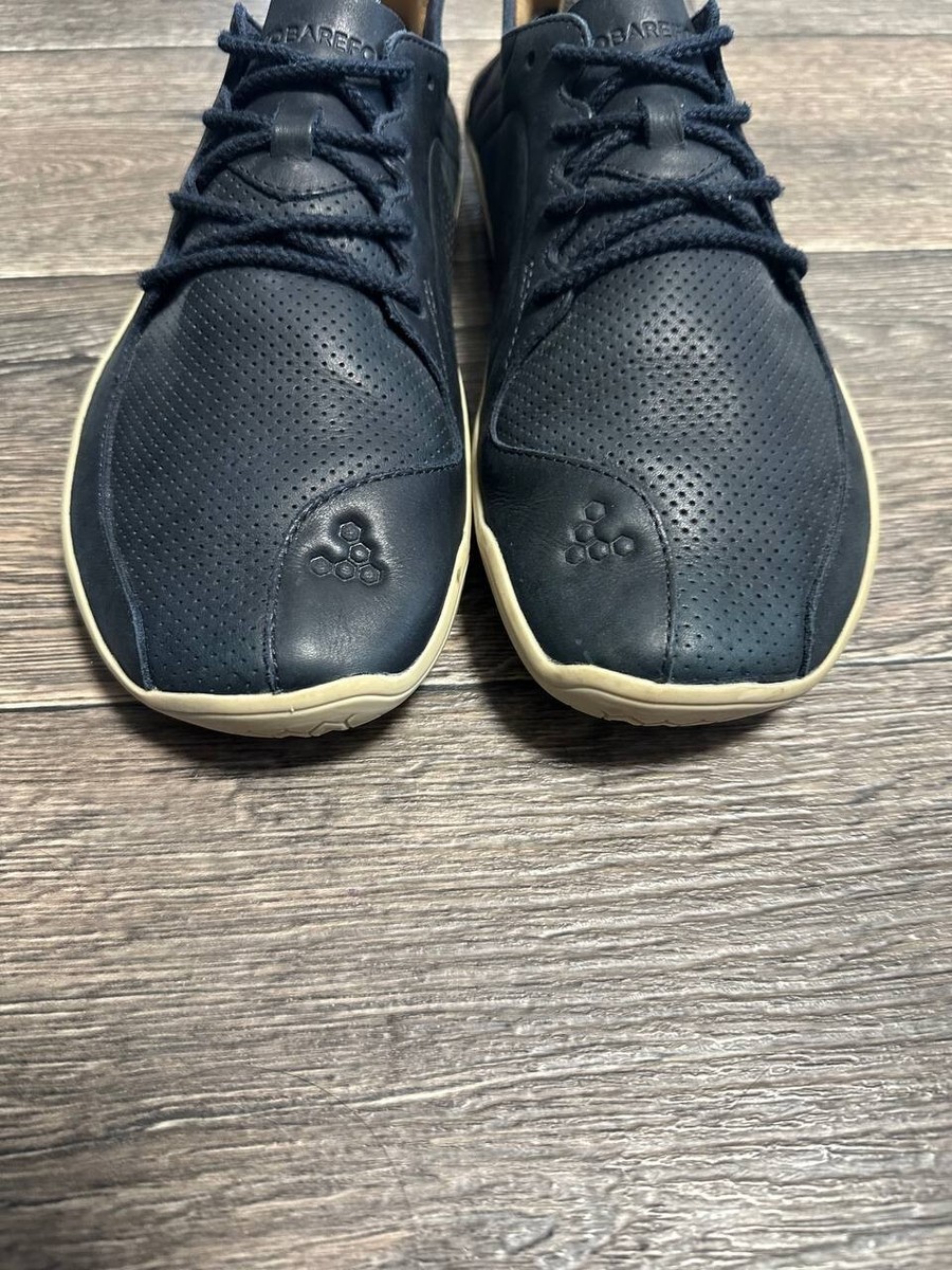 vivobarefoot navy blue leather sneakers men sz42 | eBay