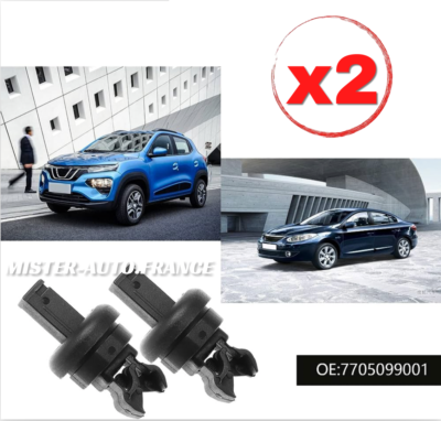 RENAULT ARRIÈRE PARCELLE Étagère Clips Crochets X2 Clio Megane Scenic