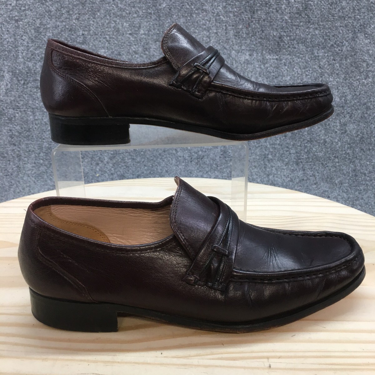 Freeman Shoes Mens 8.5 M Casual Classic Loafers Burgundy  display picture 2