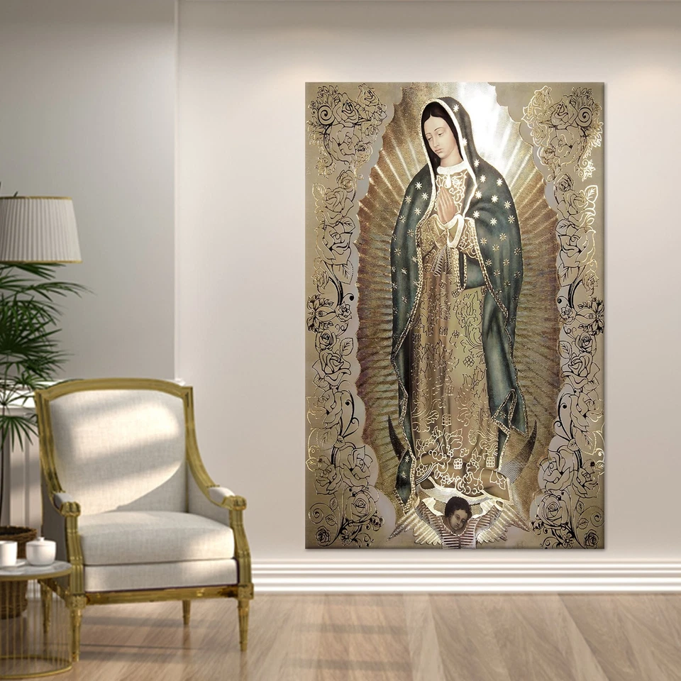 The Virgin Of Guadalupe, Religious Wall Art, Our Lady of Guadalupe, Lady Wall - Image 2 of 4