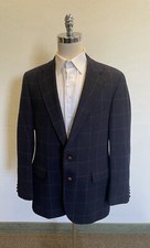 CHAPS RALPH LAUREN Made in USA Vintage Substantial Weight Windowpane Jacket 44 R