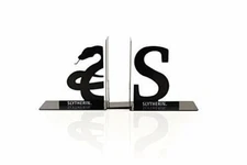 Harry Potter Metal Bookends - Black Hogwarts House Slytherin Diecast Design
