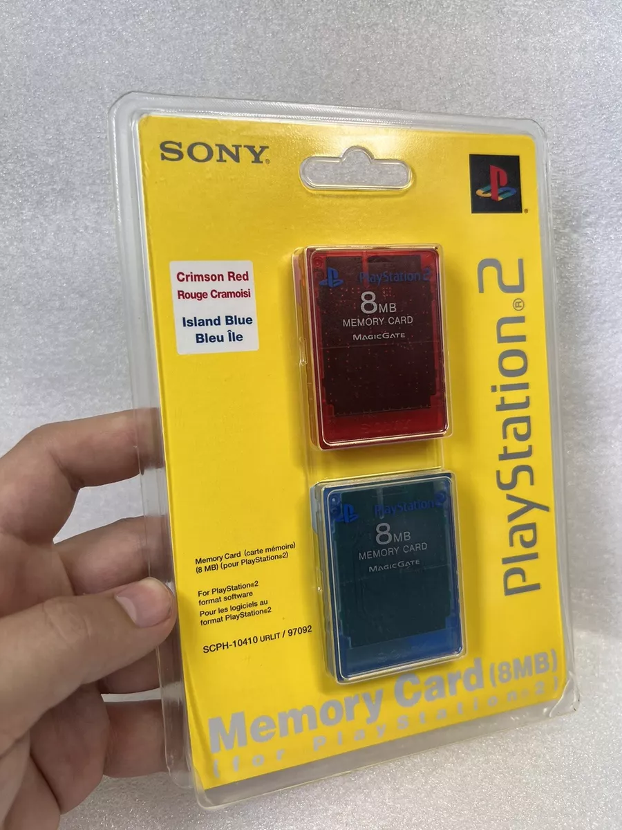 8MB Ps2 Memory Card-Blue - D&J Computers And Games