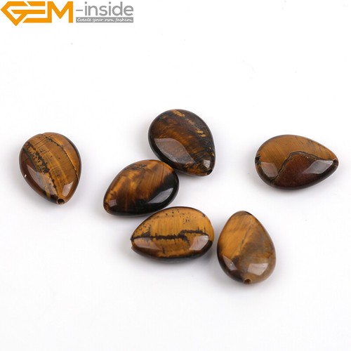 8-10mm Tiger's Eye Teardrop Beads 15" Natural Gemstone Diy Craft Gift Jewellery - Picture 36 of 39