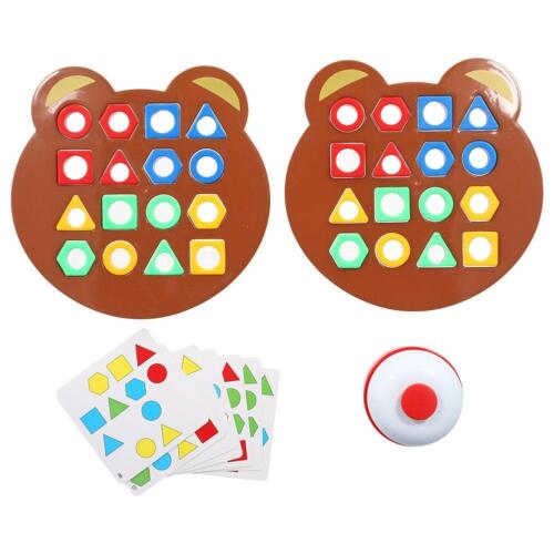 Shape Matching Game Color-Sensory Educational Toy, Matching Shape Boards S2X7 - Picture 1 of 18