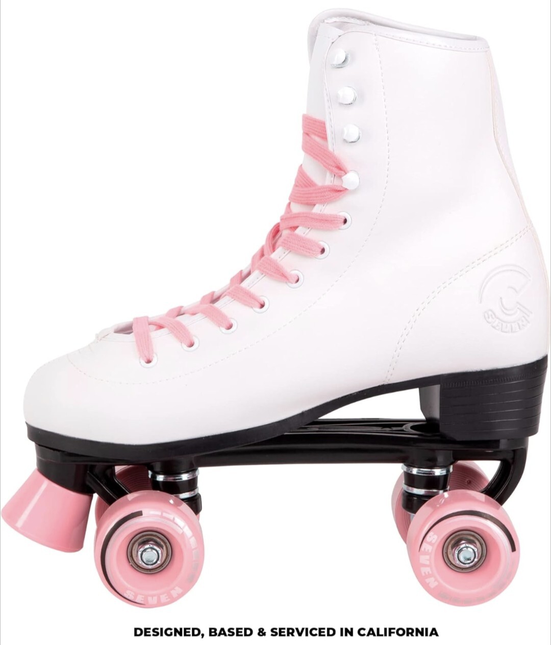C SEVEN C7skates Quad Roller Skates Retro Design Candy Pink Size W88