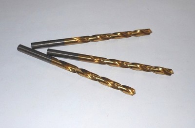 Jobber Length Drills #3 0.213'' HSS 118° TiN 2-1/2'' LOC x 3-3/4'' OAL (3 Pcs)