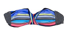 Kenneth Cole Reaction removable pad Print Bikini Top Size m