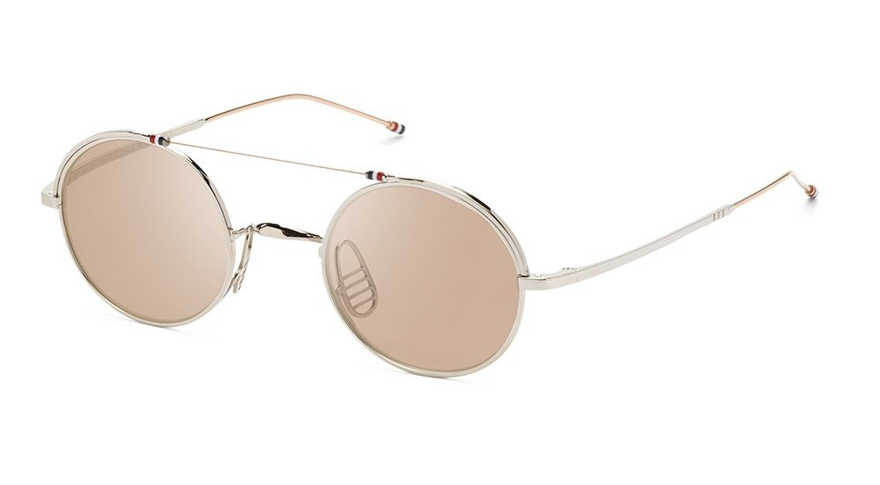 Thom Browne Sunglasses TBS 910-49-02 SLV GLD TB910 Frame | eBay