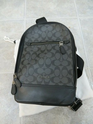 coach sling backpack women's