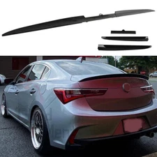 53" Black Car Rear Trunk Lip Roof Spoiler Tail Trunk Wing For Acura ILX 2013-22