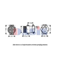 AKS Dasis Kompressor Klimaanlage Passend FüR Renault Espace IV JK0/1_