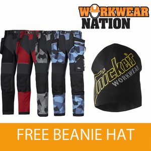 6902 Snickers Navy Camouflage FlexiWork Work Trousers+Holster Pockets FREE SOCKS 6902 Snickers Navy Camouflage FlexiWork Work Trousers+Holster Pockets FREE SOCKS