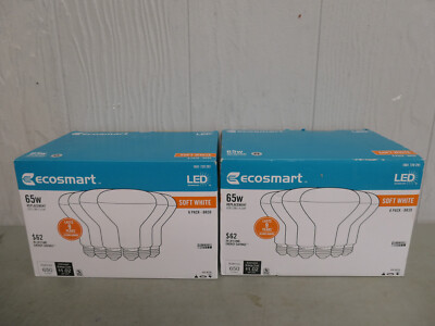 Ecosmart Lot of 2 BR30 Dimmable Energy Star LED Light Bulb Soft White (6-Pack)