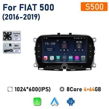 Android CarPlay Car Radio For Fiat 500 2016-2019 Stereo GPS Multimedia Player