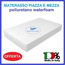 MATERASSO WATERFOAM A UNA 1 PIAZZA E MEZZA 120x190 PER LETTO