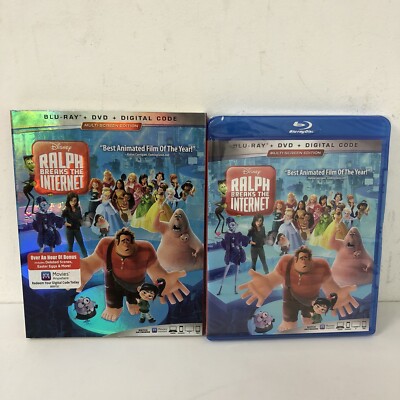 Ralph Breaks the Internet (Blu-ray + DVD, 2018) - BRAND NEW - W/ Slip Disney