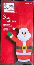 Santa Inflatable Christmas AirBlown 3.5 ft. LED Home Accents Holiday New