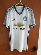 Manchester United 3rd Shirt 2016. Small Adults. Adizero Player Adidas White Top