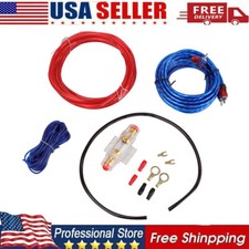 Car Audio Cable Kit 1500W Amp Amplifier Install RCA Subwoofer Sub Wiring 8Gauge