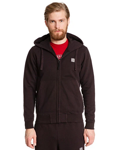 STONE ISLAND FULL-ZIP COMPASS BADGE LOGO DARK BURGUNDY HOODIE RRP £175 S M  L | eBay