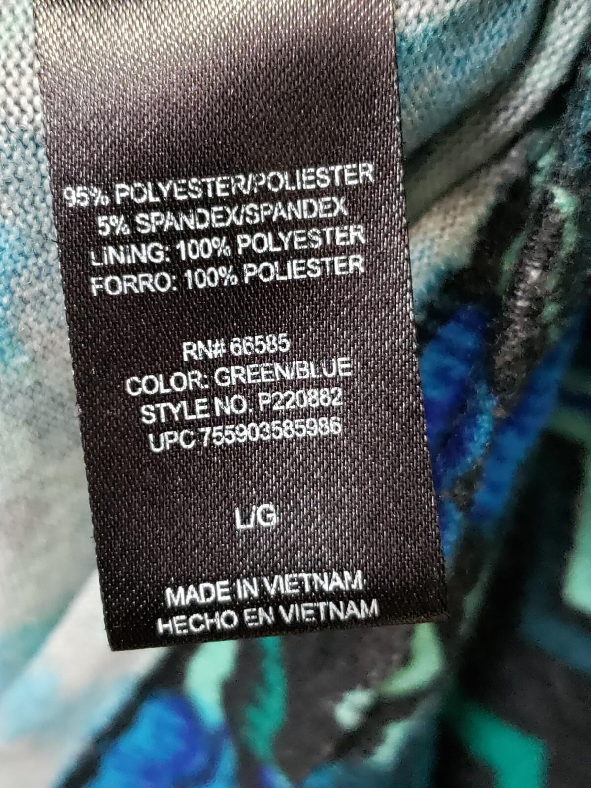 Perceptions Womens Multicolor Polyester Cowl Neck… - image 9