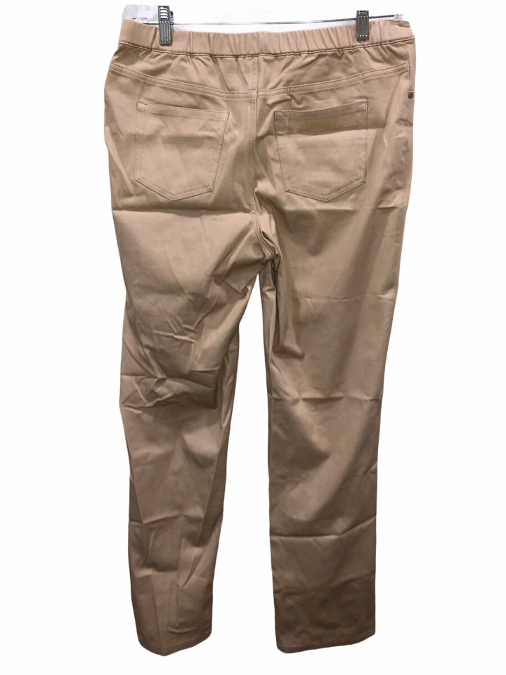 Pantalones H by Halston Regular Studio Elastizados Pierna Recta Pull-on Arena Talla 0 Foto 2 de 2
