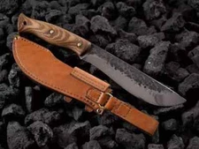 Handmade Bushcraft Butcher machete Knife, Big camping knife, Full tang Knife