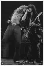 Robert Plant Jimmy Page Poster 24x36 Inch Photo Rare Print Wall Art Print
