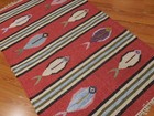 MODERND  ANATOLIA FLATWAVE KILIM GEOMATRIC FISH DESIGND 3x5 TURKISH RUG — photo 9