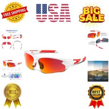 Polarized Sports Sunglasses for Men Women Youth Baseball Fishing Cycling Runn...