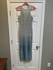 Maggy London Full Sequin Long Dress / Gown, Size 8 NWT