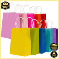 PapiertüTen 30 StüCk 10 Farben Mit Henkel 15X8X21Cm FüR Geschenke Party