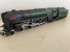 HORNBY R259 BRITANNIA 7MT BR GREEN LOCO DRIVE BRIGHT TREAD WHEELS GC 1965 TRIANG