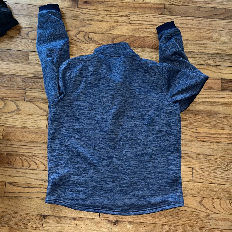 Under Armour Sweatshirt Mens Blue Loose 1/4 Zip Pullover Lightweight Golf - Image 4 of 4