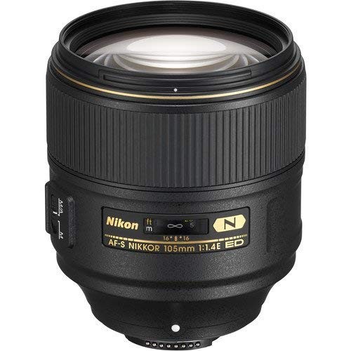 Nikon AF-S FX NIKKOR 105mm f/1.4 ED Lens with Auto Focus for Nikon DSLR Cameras - Picture 1 of 3
