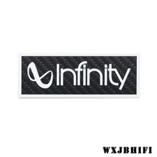 Lnfinity Speaker Custom Made carbon fibre Logo Badge 106mm 4.17" X39mm 1.54" 