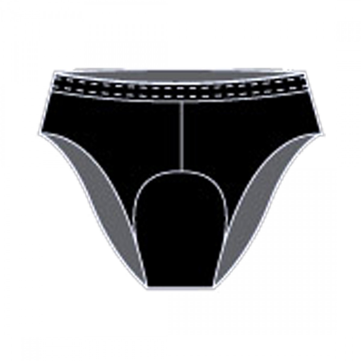 Andiamo Womens Padded Cycling Briefs - Lightweight Polyester Elastic Thigh 5590₽