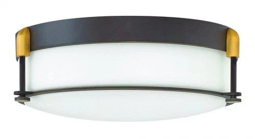 Oil Rubbed Bronze LED Flush Mount from the Colbin Collection - Picture 2 of 2
